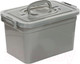 Миниатюра изображения товара Контейнер для хранения Соломон С крышкой / 9897547 (серый)