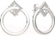 Миниатюра изображения товара Серьги из серебра ZORKA 0310532 (с фианитами)