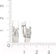 Миниатюра изображения товара Серьги из серебра ZORKA 0310619 (с фианитами)