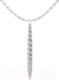 Миниатюра изображения товара Колье из серебра ZORKA 0550048 (40см, с фианитами)
