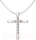 Миниатюра изображения товара Колье из серебра ZORKA 0550055 (45см, с фианитами)