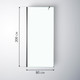 Миниатюра изображения товара Душевая стенка Saniteco Walk-In SN-W6TB80 (80x200, прозрачное стекло, черный профиль)