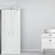 Миниатюра изображения товара Душевая стенка Saniteco Walk-In SN-W6TB90 (90x200, прозрачное стекло, черный профиль)