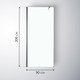 Миниатюра изображения товара Душевая стенка Saniteco Walk-In SN-W6TB90 (90x200, прозрачное стекло, черный профиль)