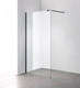 Миниатюра изображения товара Душевая стенка Saniteco Walk-In SN-W6TB110 (110x200, прозрачное стекло, черный профиль)