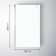 Миниатюра изображения товара Душевая стенка Saniteco Walk-In SN-W6TB120 (120x200, прозрачное стекло, черный профиль)