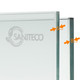 Миниатюра изображения товара Душевая стенка Saniteco Walk-In SN-W6TB120 (120x200, прозрачное стекло, черный профиль)