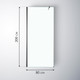 Миниатюра изображения товара Душевая стенка Saniteco Walk-In SN-W8TB80 (80x200, прозрачное стекло, черный профиль)