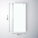 Миниатюра изображения товара Душевая стенка Saniteco Walk-In SN-W6TC90 (90x200, прозрачное стекло, хромированный профиль)