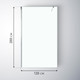 Миниатюра изображения товара Душевая стенка Saniteco Walk-In SN-W6TC120 (120x200, прозрачное стекло, хромированный профиль)