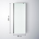 Миниатюра изображения товара Душевая стенка Saniteco Walk-In SN-W6MB80 (80x200, матовое стекло, черный профиль)