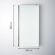 Миниатюра изображения товара Душевая стенка Saniteco Walk-In SN-W6MB120 (120x200, матовое стекло, черный профиль)