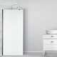 Миниатюра изображения товара Душевая стенка Saniteco Walk-In SN-W6MB120 (120x200, матовое стекло, черный профиль)