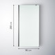 Миниатюра изображения товара Душевая стенка Saniteco Walk-In SN-W8MB90 (90x200, матовое стекло, черный профиль)