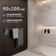 Миниатюра изображения товара Душевая стенка Saniteco Walk-In SN-W6MC90 (90x200, матовое стекло, хромированный профиль)