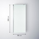 Миниатюра изображения товара Душевая стенка Saniteco Walk-In SN-W6MC90 (90x200, матовое стекло, хромированный профиль)