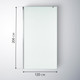 Миниатюра изображения товара Душевая стенка Saniteco Walk-In SN-W6MC120 (120x200, матовое стекло, хромированный профиль)