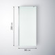 Миниатюра изображения товара Душевая стенка Saniteco Walk-In SN-W8MC80 (80x200, матовое стекло, хромированный профиль)