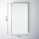 Миниатюра изображения товара Душевая стенка Saniteco Walk-In SN-W8MC110 (110x200, матовое стекло, хромированный профиль)