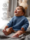 Миниатюра изображения товара Джемпер для малышей Amarobaby Pure Love Buddy / AB-OD23-PLB26/19-74 (голубой, р.74)
