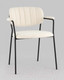 Миниатюра изображения товара Стул Stool Group Кэрол / FDC9005 DC2635-1A white (букле белый/черные ножки)