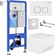 Миниатюра изображения товара Унитаз подвесной с инсталляцией Roxen StounFix Dual Fresh 540025
