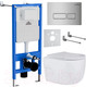 Миниатюра изображения товара Унитаз подвесной с инсталляцией Roxen StounFix Slim 593355