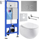 Миниатюра изображения товара Унитаз подвесной с инсталляцией Roxen StounFix Dual Fresh 964076
