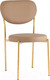 Миниатюра изображения товара Стул Stool Group Барбара New / BARBARA GL X108 (экокожа бежевая/ножки золото)
