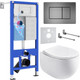 Миниатюра изображения товара Унитаз подвесной с инсталляцией Roxen StounFix Dual Fresh 964215