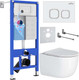 Миниатюра изображения товара Унитаз подвесной с инсталляцией Roxen StounFix Dual Fresh 964425