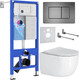 Миниатюра изображения товара Унитаз подвесной с инсталляцией Roxen StounFix Dual Fresh 964579