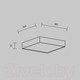 Миниатюра изображения товара Потолочный светильник Maytoni Zon C032CL-36W4K-SQ-W