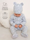 Миниатюра изображения товара Комплект одежды для малышей Amarobaby Nature / AB-OD23-3101N/00-80 (белый/леопард, р.80)