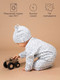 Миниатюра изображения товара Комплект одежды для малышей Amarobaby Nature / AB-OD23-3101N/00-80 (белый/леопард, р.80)