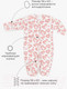 Миниатюра изображения товара Комплект одежды для малышей Amarobaby Nature / AB-OD23-3101N/06-80 (розовый/сердечки, р.80)