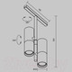 Миниатюра изображения товара Трековый светильник Maytoni Elti Duo TR005-4-2X12W-DS-BW