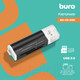 Миниатюра изображения товара Картридер Buro BU-CR-3101 (черный)