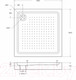 Миниатюра изображения товара Душевой поддон BelBagno TRAY-BB-A-100-15-W