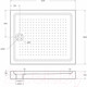 Миниатюра изображения товара Душевой поддон BelBagno TRAY-BB-AH-120/100-15-W