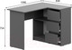 Миниатюра изображения товара Письменный стол Mio Tesoro Денвер угловой (графит серый)