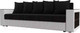 Миниатюра изображения товара Диван Лига Диванов Дубай лайт полки справа / 114330 (микровельвет черный/экокожа белый)