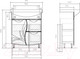 Миниатюра изображения товара Тумба под умывальник Volna Adel 70.1D.2Y Балтика