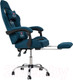 Миниатюра изображения товара Кресло геймерское Calviano Avanti Ultimato с подножкой (Light Blue Fabric)
