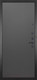 Миниатюра изображения товара Входная дверь ГРАНИТ Пиано 77 графит нубук (96x207, правая)