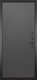 Миниатюра изображения товара Входная дверь ГРАНИТ Шторм 77 графит нубук (86x205, правая)