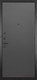 Миниатюра изображения товара Входная дверь ГРАНИТ Континент 77 графит нубук (86x205, левая)