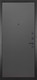 Миниатюра изображения товара Входная дверь ГРАНИТ Континент 77 графит нубук (86x205, правая)
