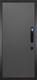 Миниатюра изображения товара Входная дверь ГРАНИТ Пиано Смарт 77 графит нубук (86x205, правая)