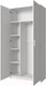 Миниатюра изображения товара Шкаф Anrex Skagen 2D-190 (белый)